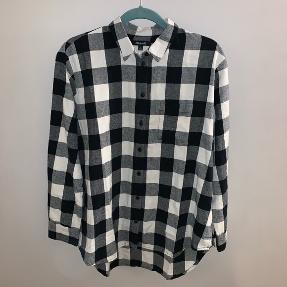 Madewell NWOT Oversized Buffalo Plaid Flannel - Picture 5 of 10